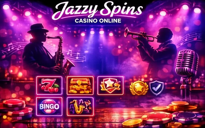 Jazzy Spins games lobby banner