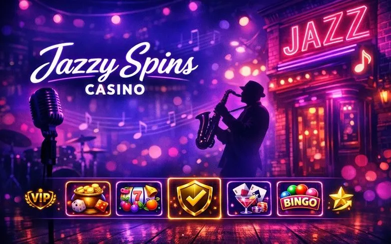 Jazzy Spins Casino home hero banner